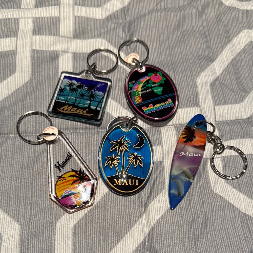 Maui Themed Keychain Set